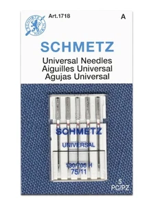 Size: 75/11 --- Universal - Home Sewing Machine  Needles (130/705 H) by SCHMETZ - Picture 1 of 2