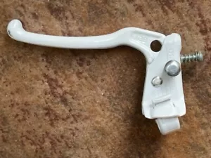NOS 87 White DIA COMPE 128 TECH 6 LOCKING LEFT BRAKE LEVER Old School BMX Front - Picture 1 of 7