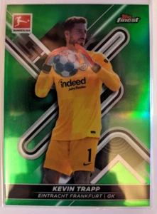 2021-22 TOPPS FINEST BUNDESLIGA GREEN REFRACTOR KEVIN TRAPP 66/99 - Picture 1 of 2