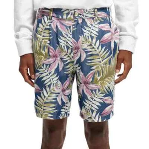 NWT 8-inch Floral Print Pleated Shorts from Scotch & Soda, Size 30 - Picture 1 of 5