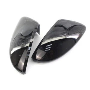 Pair Gloss Black Wing Mirror Cover Cap for VW Beetle/CC/Eos/Jetta/Passat 09-12 - Picture 1 of 8