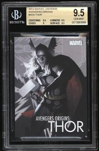 2014 Marvel Universe Avengers Origins #AO4 THOR BGS 9.5 Gem Mint POP 1 - Picture 1 of 2