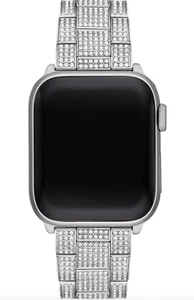 Michael Kors Women's Pave Silver-Tone Stainless Steel Apple Watch Band,38mm/40 - Picture 1 of 3