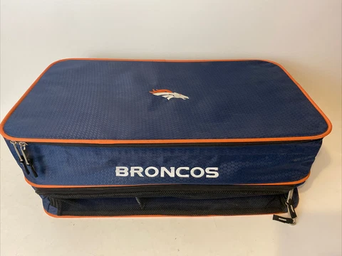 Official Denver Broncos NFL Practice suitcase Kit bag For Gear & Shoes 24x13x9.5 Cover