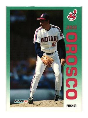 1992 Fleer #121 Jesse Orosco Cleveland Indians - Image 1 of 2