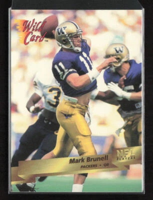 1993 Wild Card #135 Mark Brunell Green Bay Packers Rookie - Image 1 of 2