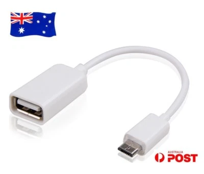 Micro USB V8 OTG Hosting Adapter Cable For HTC One Max Min X+ X XL Nexus 9 AU - Image 1 of 3