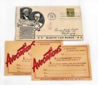 1938 US Postal Card Presidential Series Martin Van Buren 8c Stamp 1st Day Issue