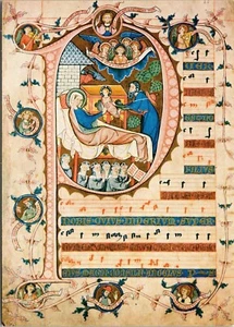 Codex Gisle 14th Century Bishop General Vicariat Postcard Buch-Kunstverlag Ettal - Picture 1 of 2
