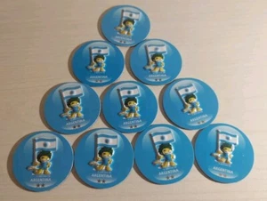 10) FIFA Südafrika WM 2010 Fußball Magnetes Tazos Argentinien  - Bild 1 von 3
