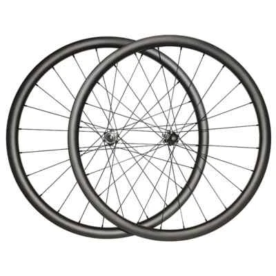 27.5er MTB XC Carbon Bicycle Wheelset Disc Clincher Tubeless 30mm Wide 24H HG XD - Image 1 of 4