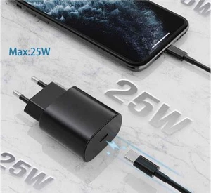 25W Type C Super Fast Charger for Galaxy S24/S23/S22/S21/S10/S21 Ultra/Note20 - Picture 1 of 16