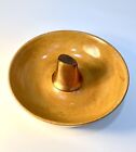 Antique 1914 Parsons Wooden Bowl With Copper Color Nut Cracker In Center 2lbs