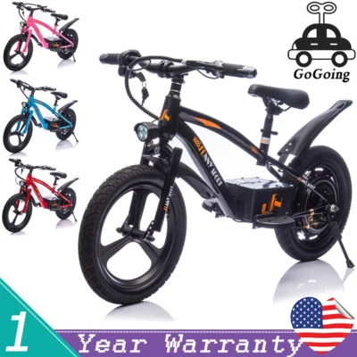 24V Kids Ride On Electric Bike 300W 12.43MPH 16" Wheels Bicycle for Kids 5-12 - Image 1 of 4
