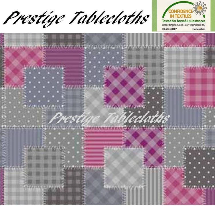 Traditional Patchwork PVC Vinyl Wipe Clean Tablecloth - ALL SIZES - Code: F712-1 - Image 1 of 1