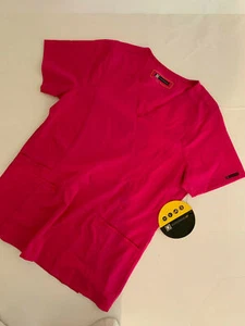 WONDERWINK HP pink V-Neck scrubs Top Women's S NEW NWT - Picture 1 of 3
