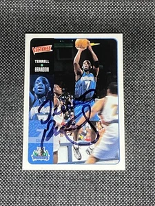 Terrell Brandon Minnesota Timberwolves 2000-01 Victory UD Signed Auto Card #123 - Picture 1 of 3