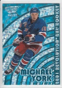 2000-01 PACIFIC REVOLUTION MICHAEL YORK BLUE PARALLEL /85 Shadow #100 Rangers - Picture 1 of 1