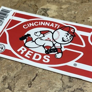 Vintage Cincinnati Reds Bumper Sticker Official MLB Baseball 1990’s USA 11” JD - Picture 1 of 6
