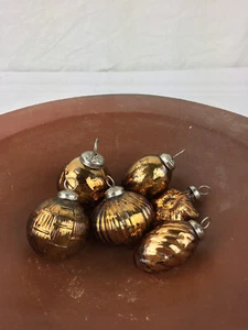 6 Stück Weihnachtskugeln aus Glas Weihnachten Weihnachtsdekoration Kupfer - Bild 1 von 8