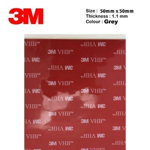 50x50mm (5x5cm) 3M™ 5952 Acrylic Foam VHB Dual Sticker Super Strong Socket!!  - Picture 1 of 8