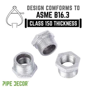 3/4 in. x 1/2 in. Galvanized Iron Bushing - Picture 1 of 6