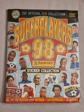 RARE 1998 PANINI SuperPlayers: ALBUM+FULL SET STICKERS+3D Full Set+Beckham,SEALED