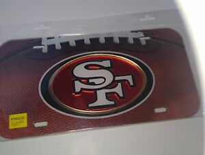 San Francisco 49ers License Plate Laser Cut Auto Tag Car Plate AUTHENTIC NFL