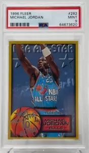 1996-97 Fleer NBA All-Star 10 Retro #282 Michael Jordan Bulls HOF PSA 9 como nuevo - Imagen 1 de 2