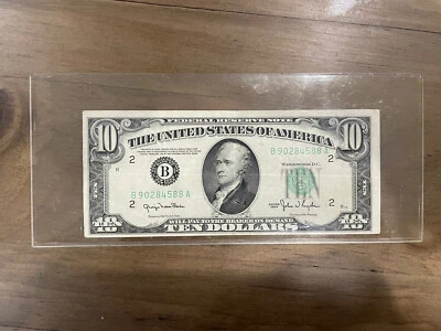 1950 A FEDERAL RESERVE TEN DOLLAR NOTE Pristine Condition! Low Production Run! - Image 1 of 2