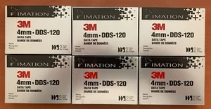 6 x bande de données Imation 3M 4 mm DDS-120 - Photo 1/2