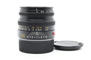 Leica 11826 50mm f2 Summicron-M Lens (v.IV Black E39 Built-in Hood) #514 - Picture 1 of 8
