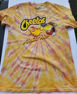 Cheetos Adult Small S Tie-Dye Cheetos Flamin' Hot T-Shirt Chester Cheetah - Picture 1 of 4