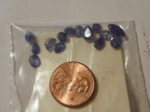 Zafiro Azul Lote De 14 Piezas 8.96 Quilates Pesado Inclusiones Naturales - Imagen 1 de 1