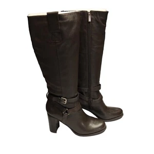 BANDOLINO BD AISEL WOMENS MED DARK BROWN LEATHER TALL BOOTS SIZE 10 MNIB - Picture 1 of 10