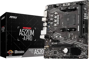 NEW MSI A520M-A PRO AM4 AMD A520 USB3.2 Motherboard Micro-ATX Gen1 59 - Picture 1 of 6