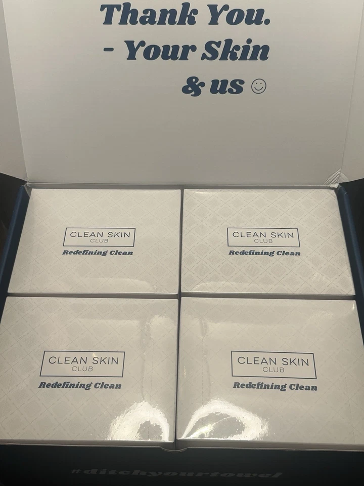 Clean Skin Club Clean Towels XL 50 Ct 4 Pack/