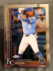 2025 Topps ✨CHROME✨#209 Jonathan India - Kansas City Royals 👑 - Picture 1 of 3