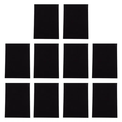  10 Pezzi Sacchetti Laminazione Termica Tessuto Feltro Adesivo Nero Velluto Floccato - Immagine 1 di 4