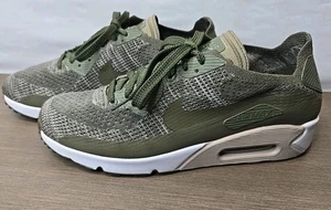 Nike Air Max 90 Ultra 2.0 Flyknit Medium Olivgrün Turnschuhe Herren Größe 10 Schuhe - Bild 1 von 13