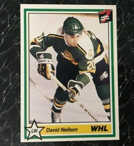 DAVID NEILSON Rookie 1990-91 7th Inning Sketch WHL #265 Free Shipping 