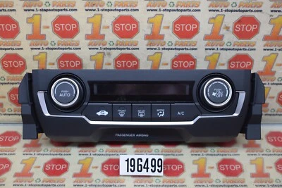 2016 2017 2018 2019-2021 HONDA CIVIC AC HEATER CLIMATE TEMPERATURE CONTROL OEM - Image 1 of 4