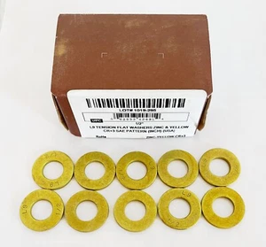 NUOVA SCATOLA di 10 BRIGHTON 1/2" Rondella piatta di tensione Zinco Giallo L9 448010 - Foto 1 di 5