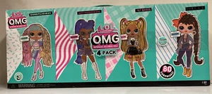 New L.O.L. Surprise! O.M.G. 4 Pack Series 2 Fashion Doll Set with 80 Surprises - Picture 1 of 6
