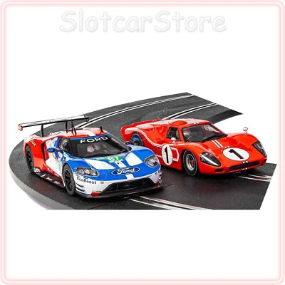 Scalextric C3893A SuperSlot Ford MK4/GTE LeMans 50 Years Twin Set 1:32 2x Auto