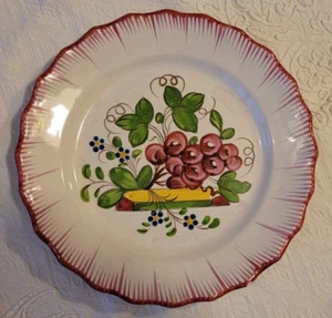 Antiker Steingut Teller - Epoche: 19. Jahrhundert - Bild 1 von 3