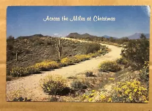 1984 USED POSTCARD - ACROSS THE MILES AT CHRISTMAS - Picture 1 of 2
