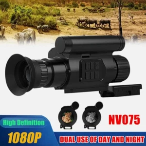 NV075 Infrared Night Vision Monocular 1080P Telescope OLED Video Record Camera - Picture 1 of 22