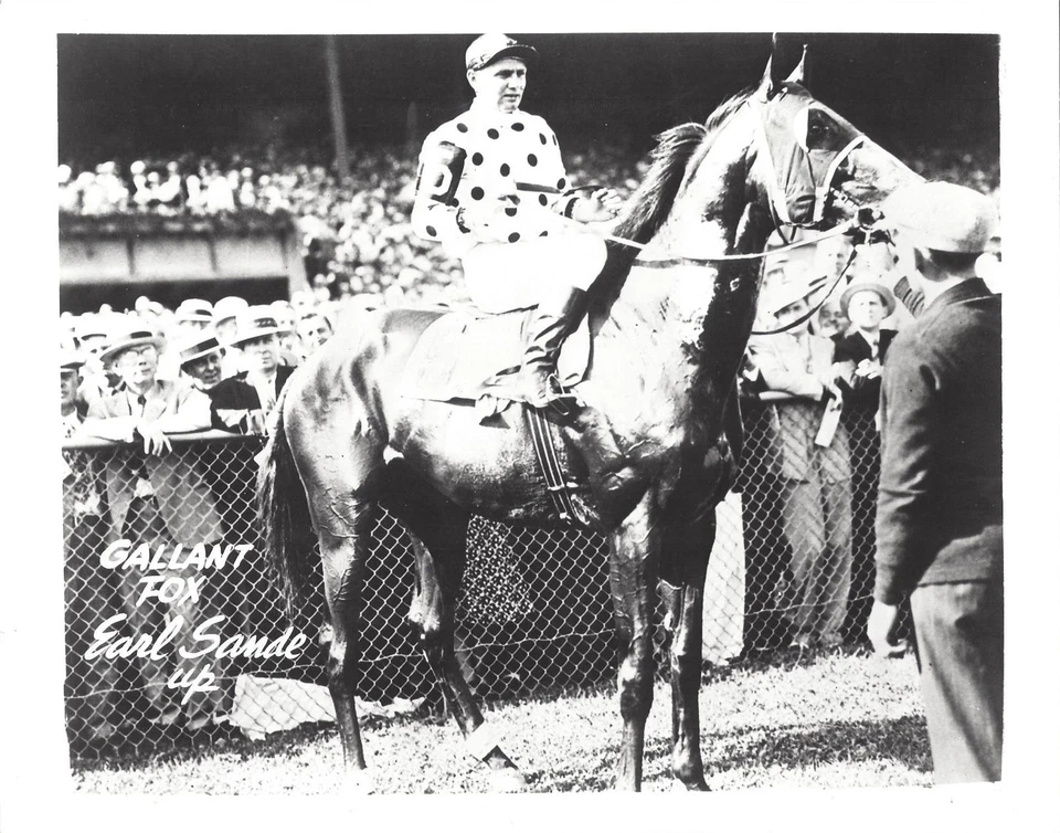 FOTO DE 8X10 GALANT FOX CARRERAS DE CABALLOS FOTO JOCKEY CONDE ARENA Foto 1 de 1