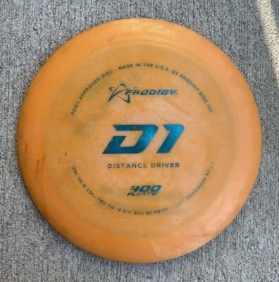 Prodigy Disc Golf 400 D1 Driver 169g Orange With Green Cale Leiviska 9/10 - Image 1 of 3